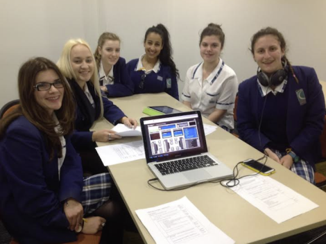 Year 12 students preparing for the show