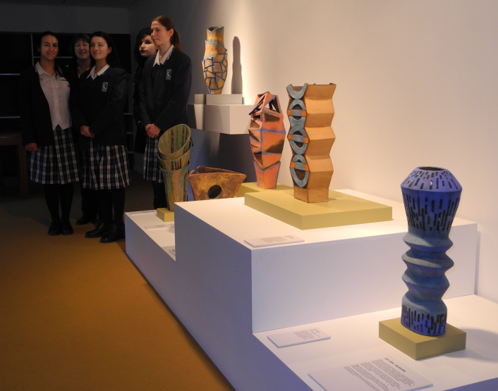 Students at the opening of Notanda.