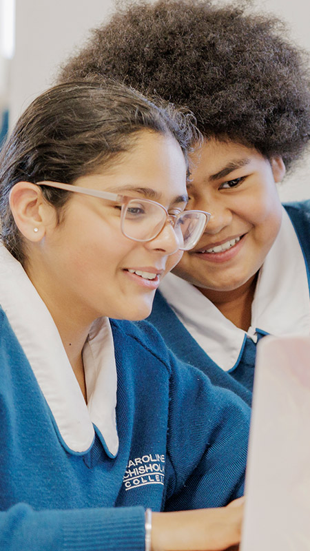 Caroline Chisholm Catholic College Glenmore Park students in class