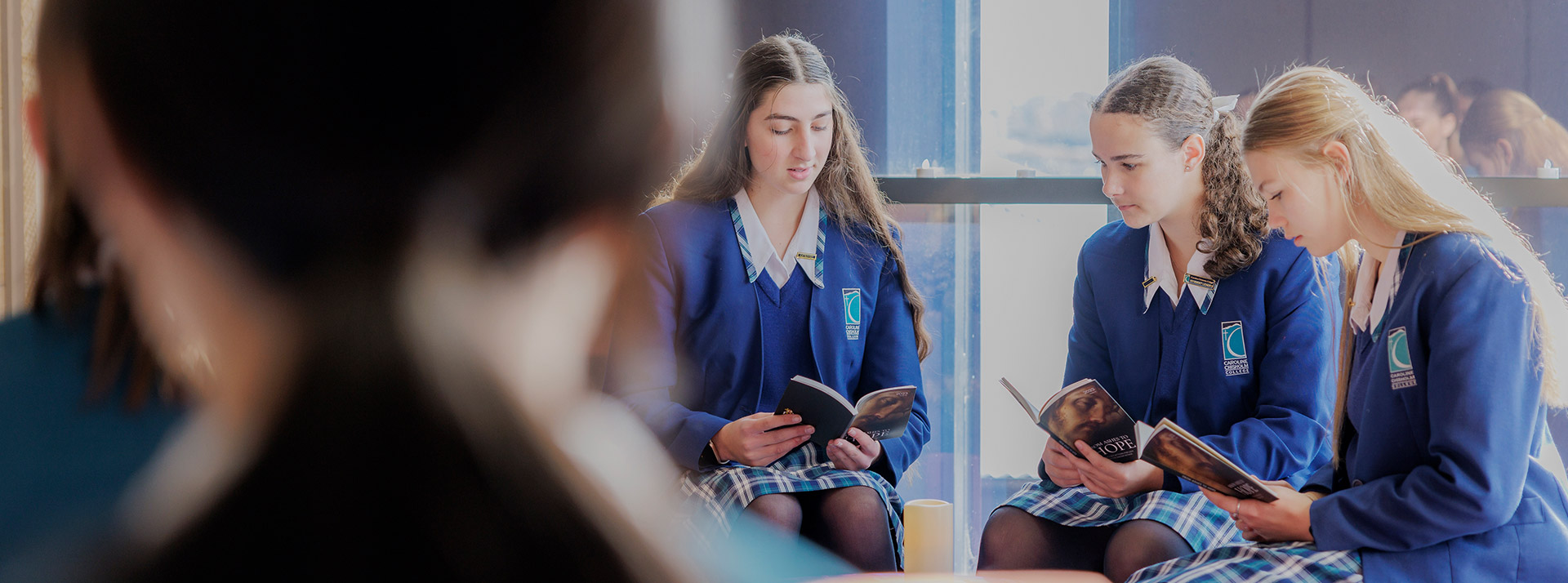 Caroline Chisholm Catholic College Glenmore Park students in liturgy
