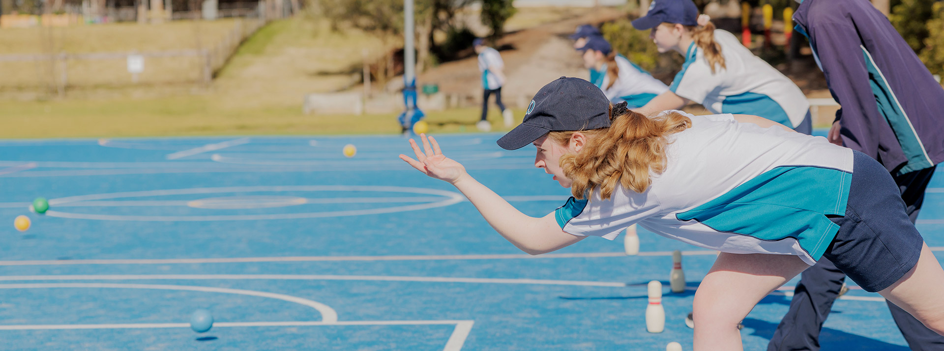 Caroline Chisholm Catholic College Glenmore Park student playing sport