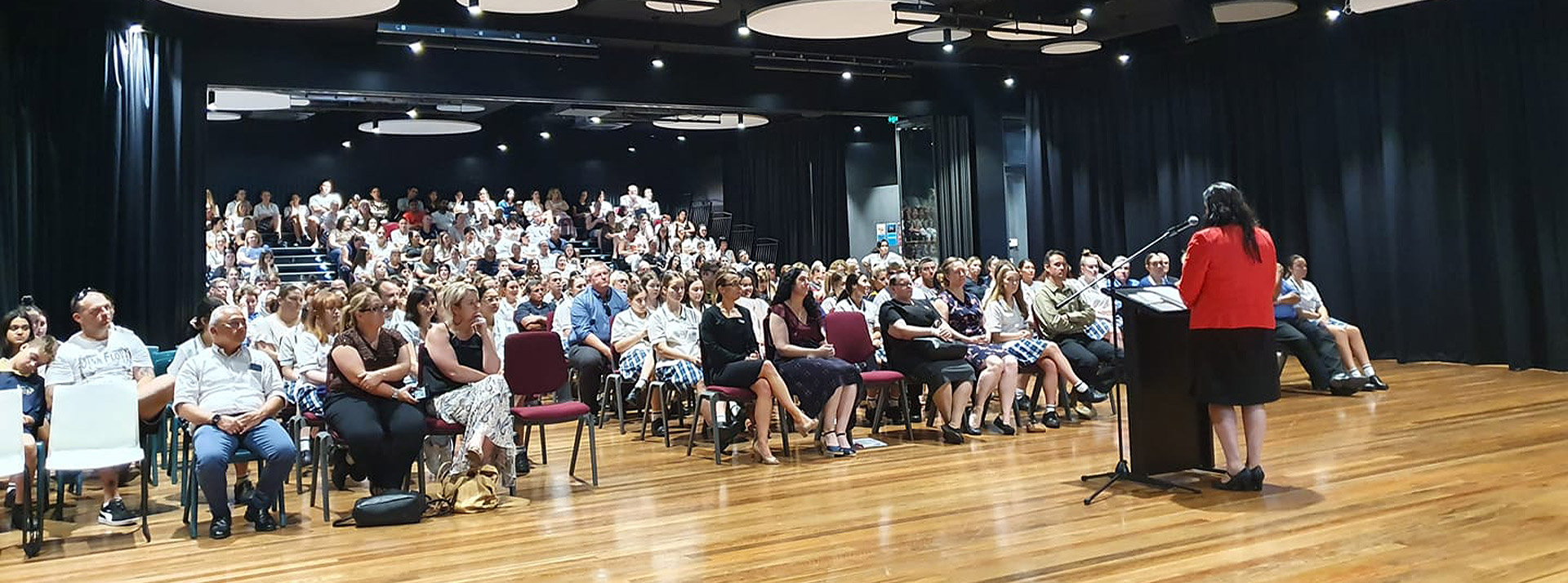 Caroline Chisholm Catholic College Glenmore Park parents at a conference