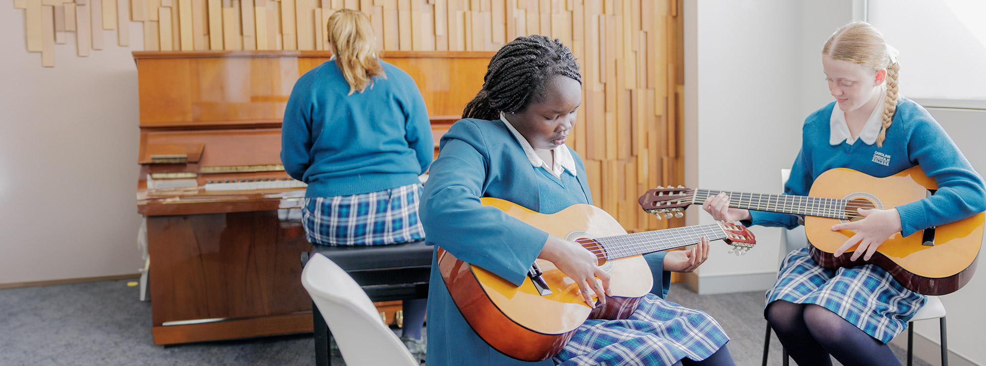 Group music lessons at Caroline Chisholm Catholic College Glenmore Park