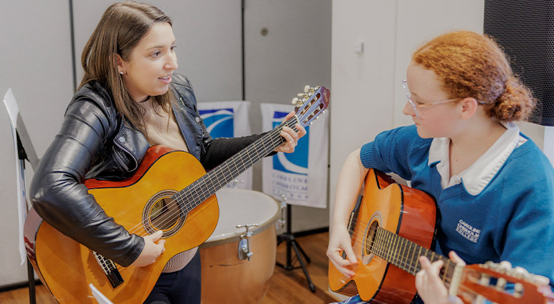 Guitar lessons at Caroline Chisholm Catholic College Glenmore Park
