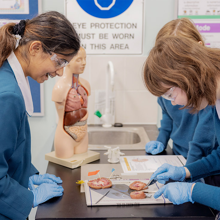 Science class at Caroline Chisholm Catholic College Glenmore Park