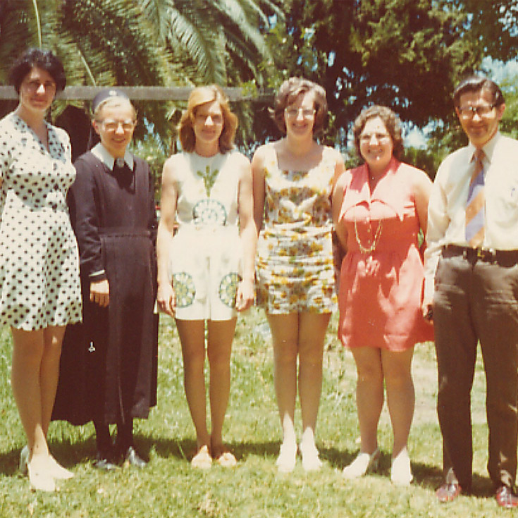 Historical image of St Patrick's Marist College Dundas teachers and nun