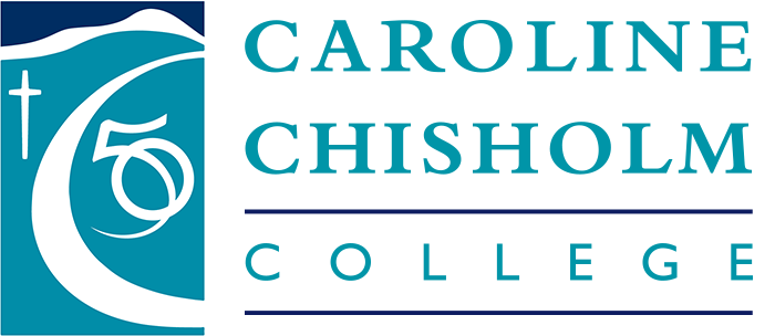 Caroline Chisholm College Glenmore Park 50 Years Taller Crest