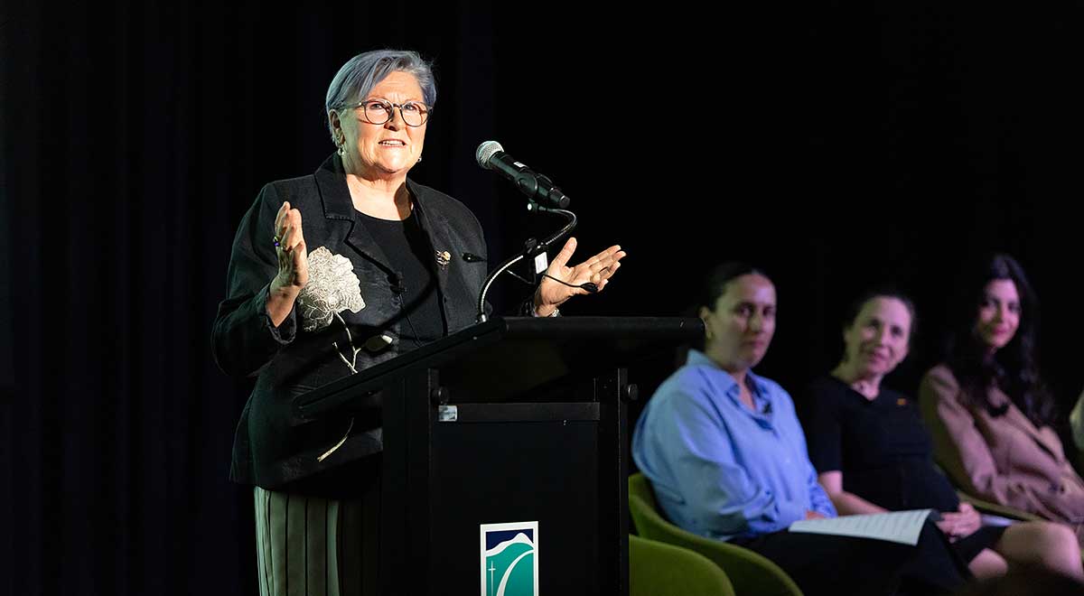 Keynote speaker Professor Emeritus Margot Kearns