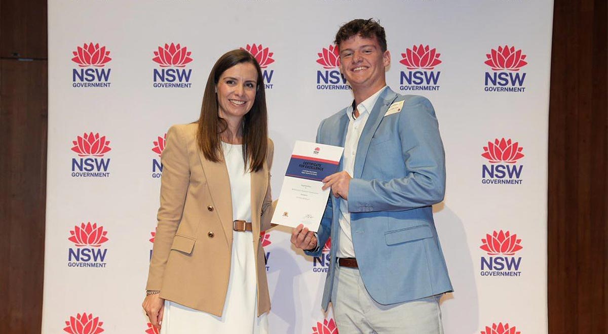 Nicholas McKewen, from Gilroy Catholic College, Castle Hill